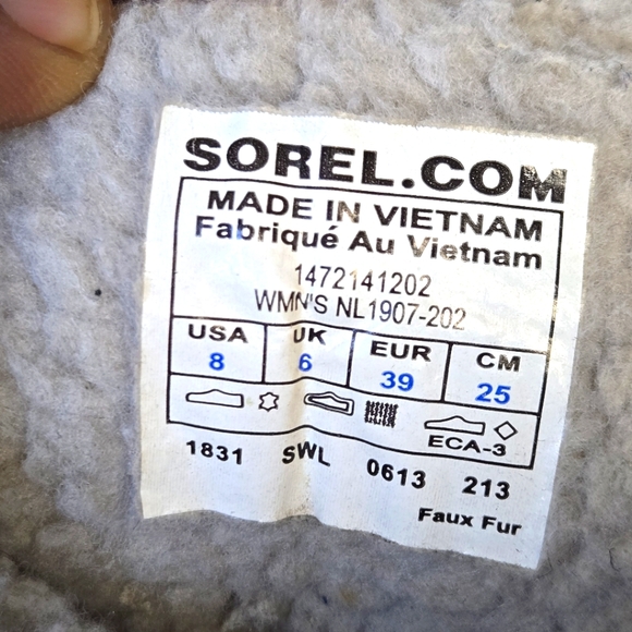 Sorel Tivoli high winter snow women's boot waterproof NL 1907-202 size 8 - Picture 7 of 9